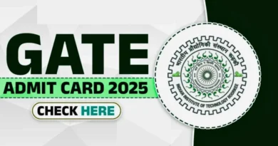 Gate Admit Card