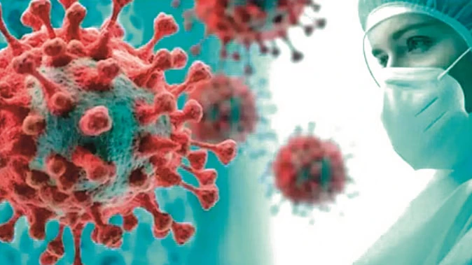 Dehradun hospital staff conducting COVID testing