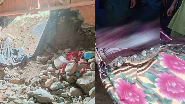 दीवार ढहने से परिवार के चार लोगों की हुई मौत